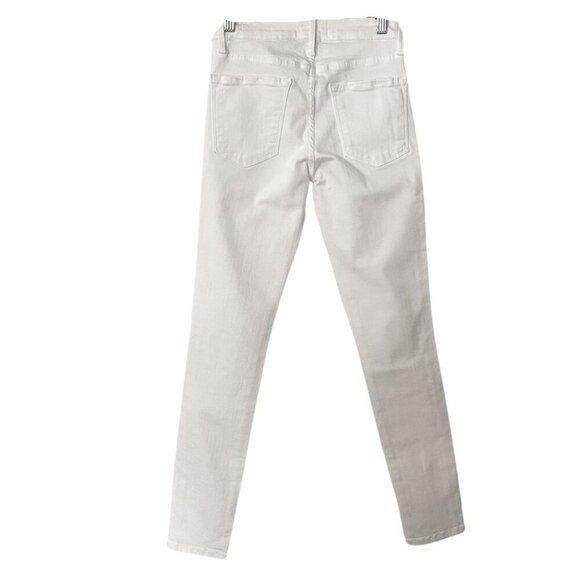 FRAME DENIM LE SKINNY DE JEANNE IN WHITE - Picture 1 of 8